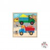 Puzzle bois 9p Transports - Camion