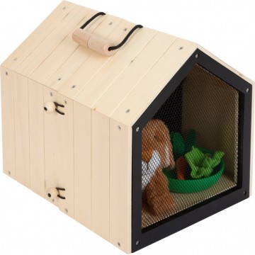 Clapier à lapin avec enclos