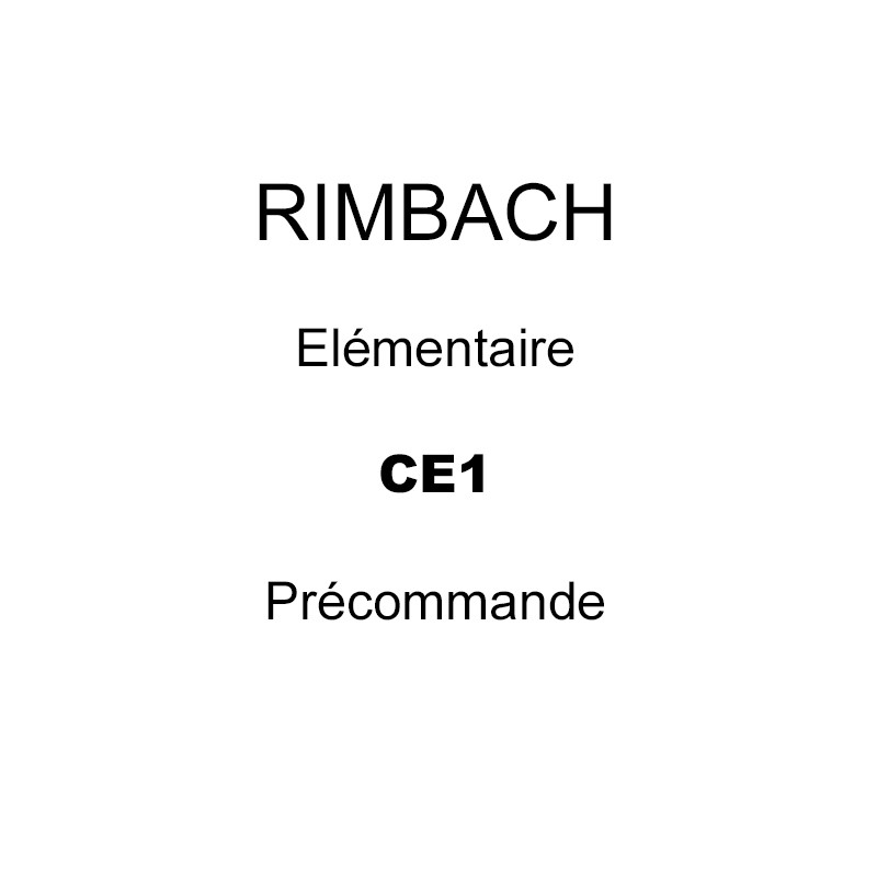 CE1 Rimbach
