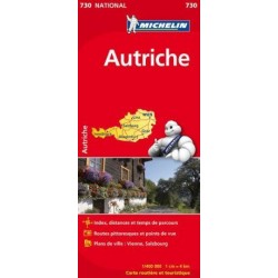 Carte routière Autriche 2024
