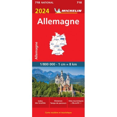 Carte routière Allemagne 2024