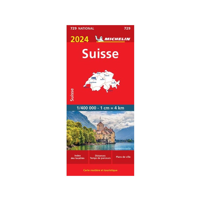 Carte routière Suisse 2024