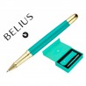 Stylo Bille Bélius Soirée turquoise  att or