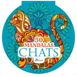 Coloriage 50 mandalas - Chats