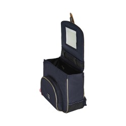 Cartable 38cm Fleur Antonia Bleu