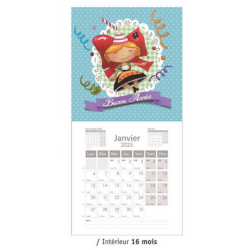 Calendrier Lulu l'Alsacienne 30x30 2025