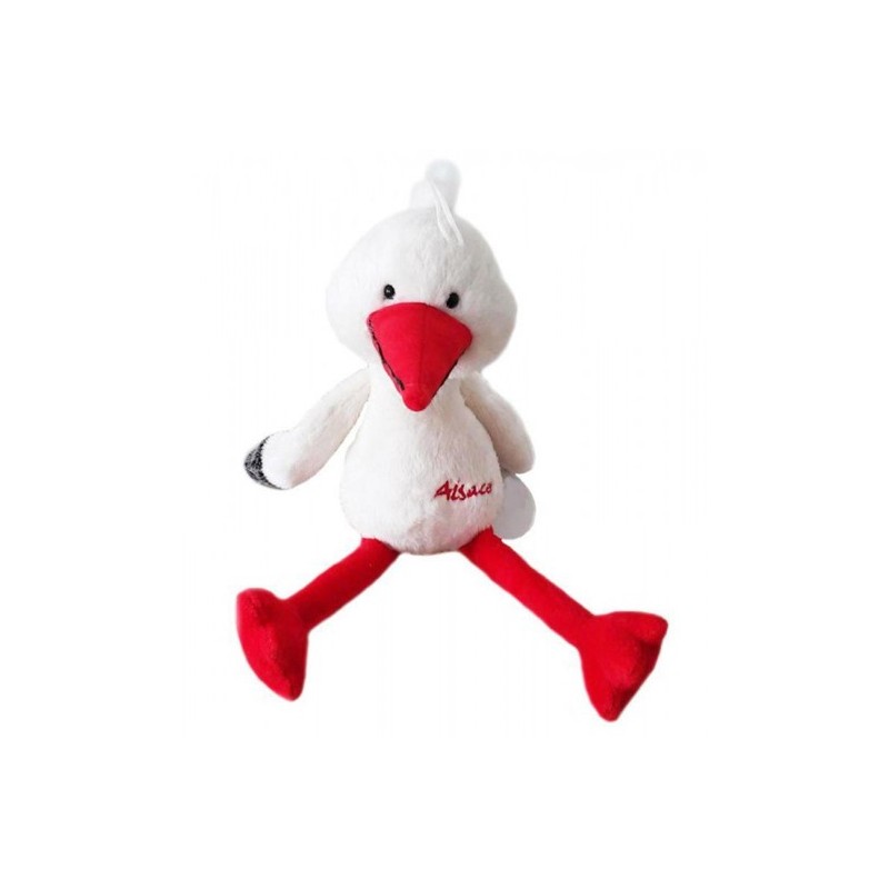 Peluche cigogne Alsace