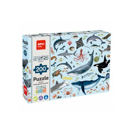 Puzzle Animaux marins menacés 200p