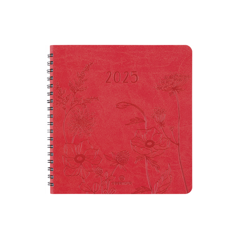 Agenda spir Sem 16x16 Corail Primrose 2025