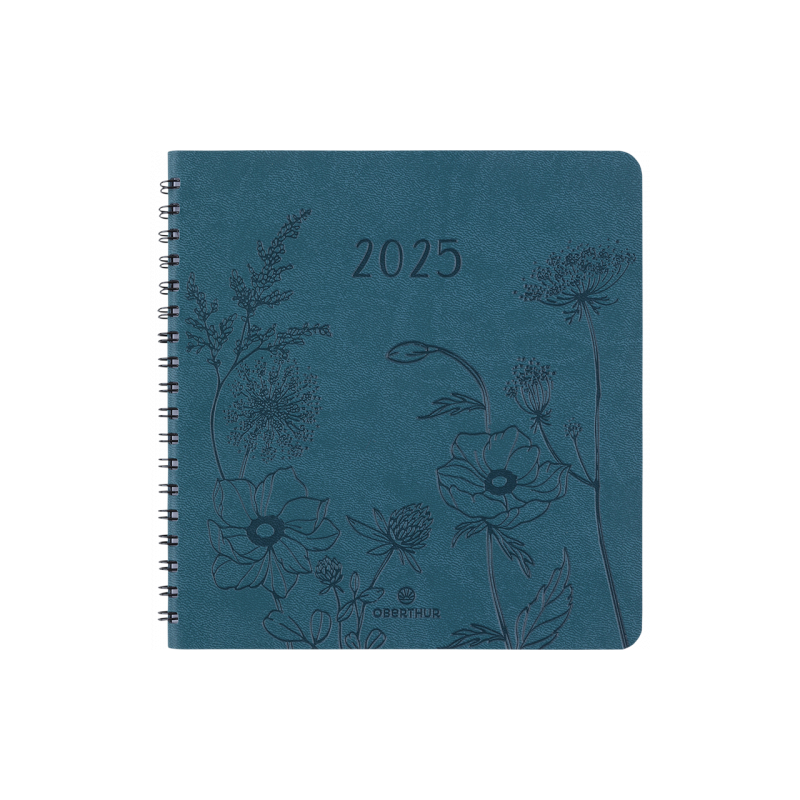 Agenda spir Sem 16x16 Vert Primrose 2025