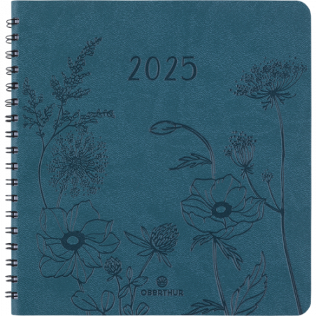 Agenda spir Sem 16x16 Vert Primrose 2025