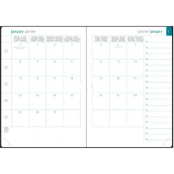 Agenda mens. EasySlim 21 carte Terracota