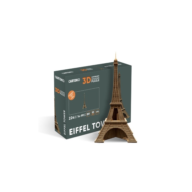 Cartonic Sculpture - Puzzle 3D - Tour Eiffel