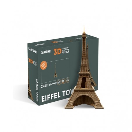 Cartonic Sculpture - Puzzle 3D - Tour Eiffel