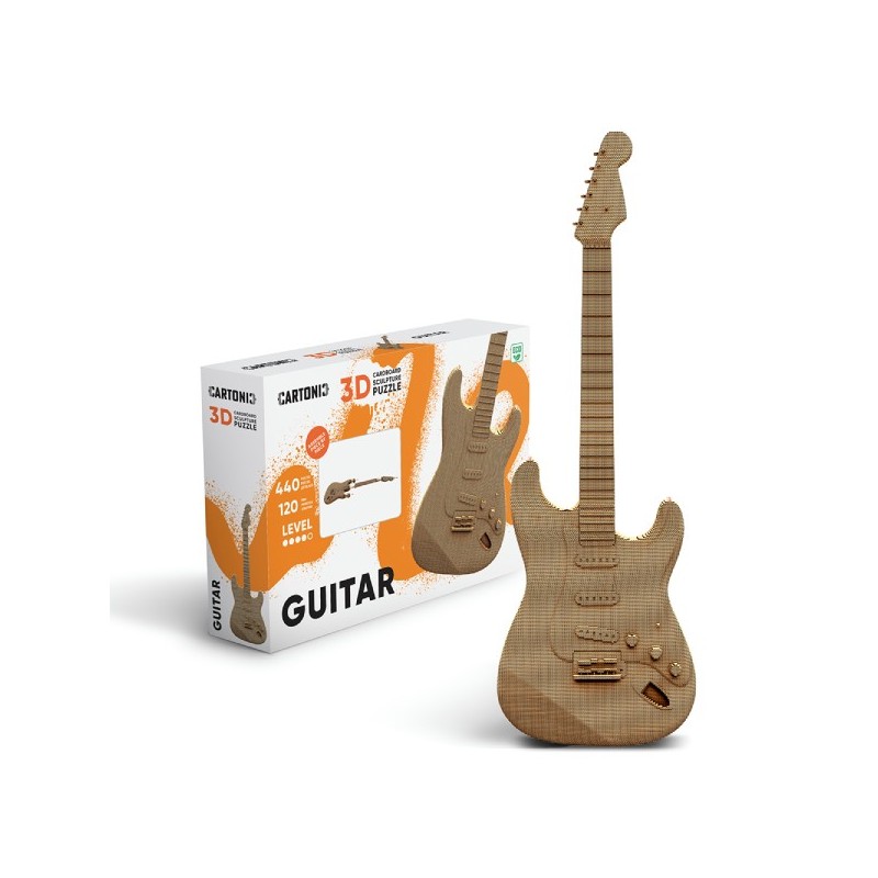 Cartonic Sculpture - Puzzle 3D - Guitare