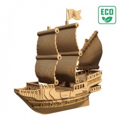 Cartonic Sculpture - Puzzle 3D - Bateau pirate