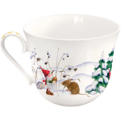 Tasse porcelaine Lutin de Noël