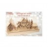 Maquette en bois 3D - Village en hiver