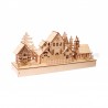 Maquette en bois 3D - Village en hiver