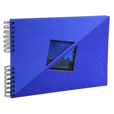 Album photos spirales Twist 32x22cm 50p bleu