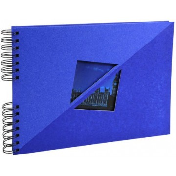 Album photos spirales Twist 32x22cm 50p bleu