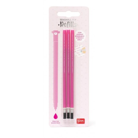 Recharge stylo effaçable x3 rose