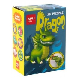 Puzzle 3D Dragon - Dragon vert