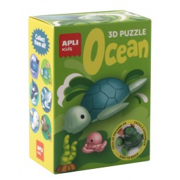 Puzzle 3D Océan - Tortue