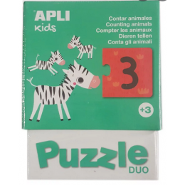 Puzzle duo Compter les animaux