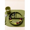 Assiette ventouse en silicone/comp - Mr Dino