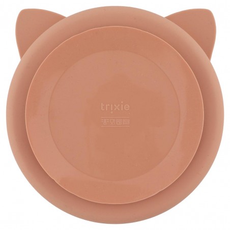 Assiette ventouse en silicone/comp - Mrs Cat