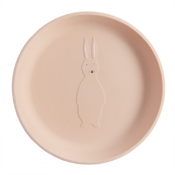 Assiette plate silicone - Mrs Rabbit