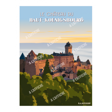 Affiche 30x40 Haut-Koenigsbourg