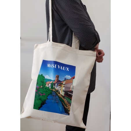 Sac shopping coton 38x42cm Masevaux