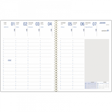 Agenda semainier 27 S Dayton 2025/26 camel