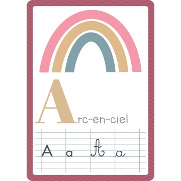 Fiches Abécédaire A4 x26