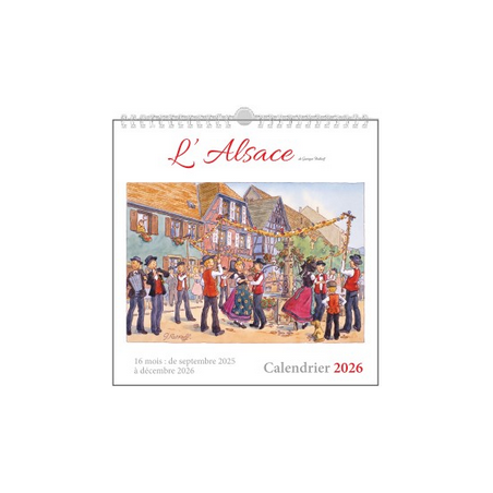 Calendrier Ratkoff spirale 19.5x19.5 2026