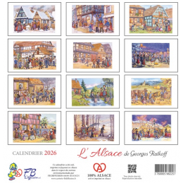 Calendrier Ratkoff spirale 19.5x19.5 2026
