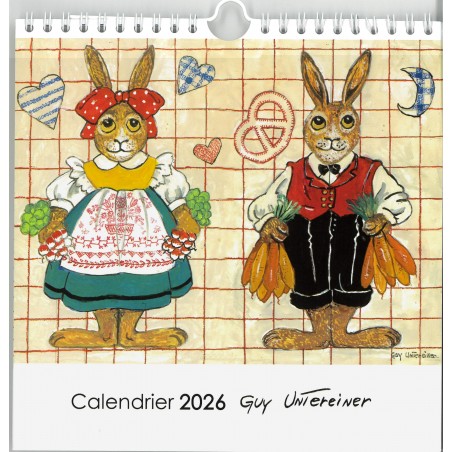 Calendrier Untereiner spirale 20x20 2026
