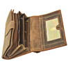 Porte-monnaie Femme cuir Angel gros logo marron
