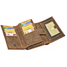 Porte-monnaie Femme cuir Angel gros logo marron