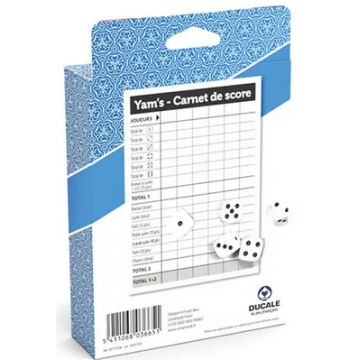 Yam's 5 dés + bloc de score