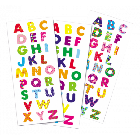 Gommettes repositionnables alphabet
