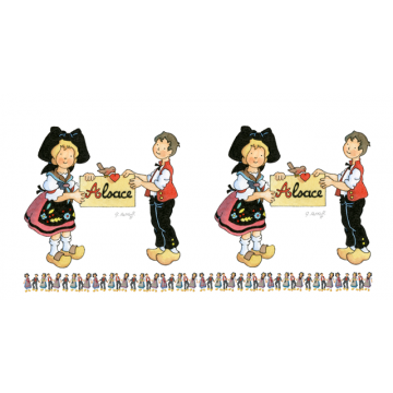 Bouteille isotherme 25x5cm 500ml Ratkoff Couple Alsace
