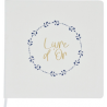 Livre d'or couv tissu blanc Inspiration