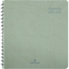 Agenda sco 2025/26 Sem 16x16 spirale Grenade vert sauge