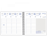 Agenda sco 2025/26 Sem 16x16 spirale Grenade vert sauge