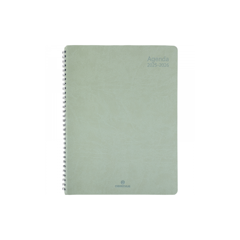 Agenda sco 2025/26 Sem 27 spirale Grenade vert sauge