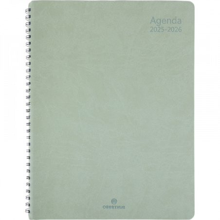 Agenda sco 2025/26 Sem 27 spirale Grenade vert sauge