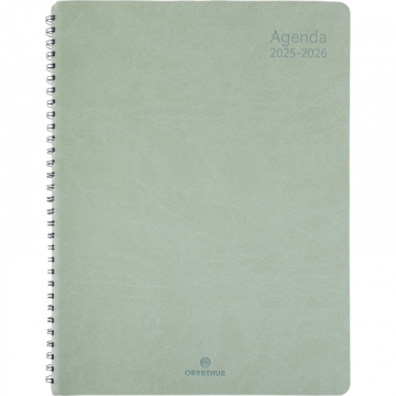 Agenda sco 2025/26 Sem 27 spirale Grenade vert sauge
